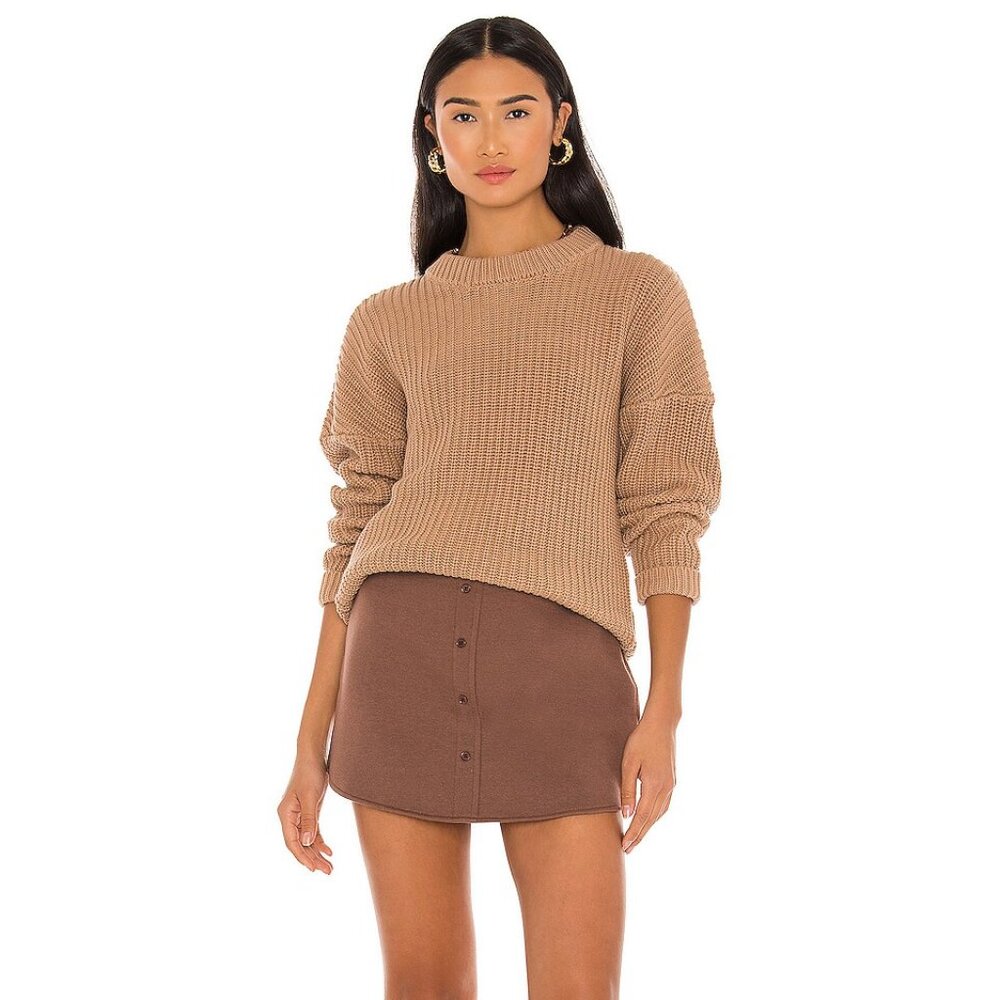 Callahan Boyfriend Sweater in Camel
